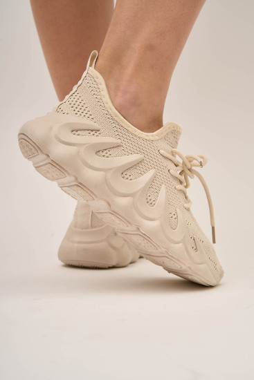 Жіночі кросівки Lonza 168527 бежеві демісезонні текстильні