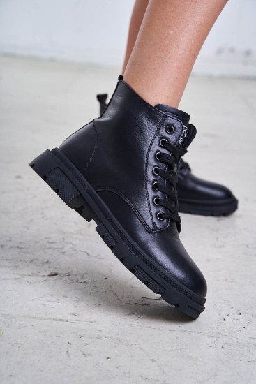 Жіночі черевики Lonza 174560 чорні демісезонні шкіряні