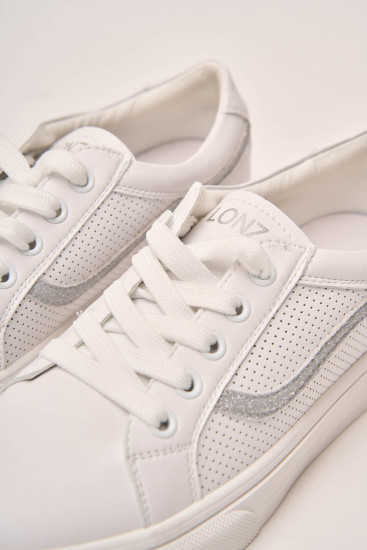 Жіночі кросівки Lonza 174584 білі демісезонні шкіряні