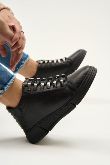 Жіночі черевики Anna Lucci 181824 чорні демісезонні шкіряні