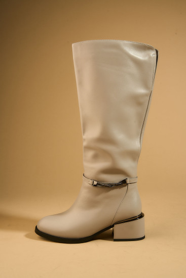 Жіночі чоботи Fabio Monelli 179129 сірі зимові шкіряні