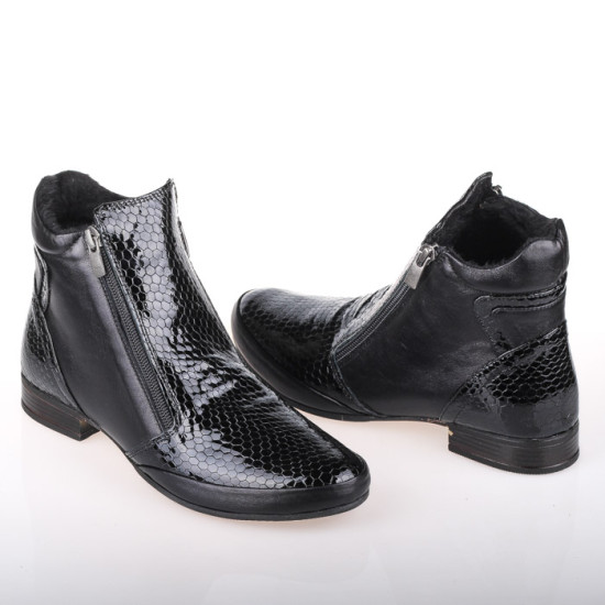 Жіночі черевики Anna Lucci 165809 чорні демісезонні лаковані