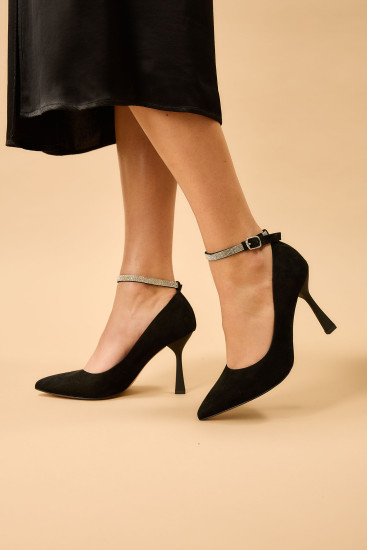 Жіночі туфлі Fabio Monelli 183284 чорні демісезонні замшеві