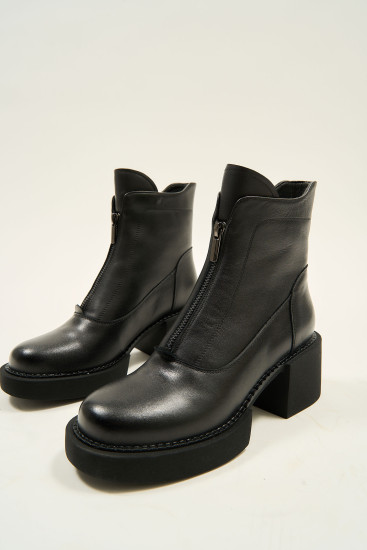 Жіночі черевики Anna Lucci 180538 чорні демісезонні шкіряні