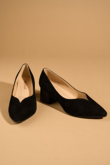Жіночі туфлі Fabio Monelli 181414 чорні демісезонні замшеві