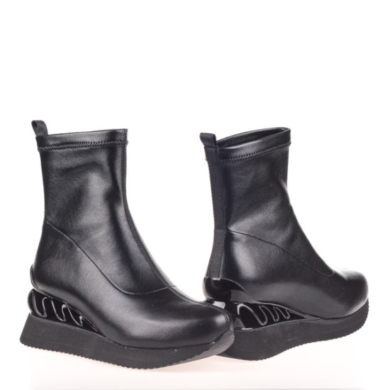 Жіночі черевики Fabio Monelli 156175 чорні демісезонні із екошкіри