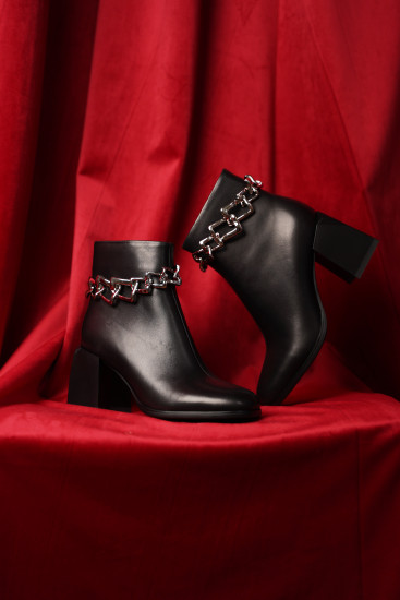 Жіночі черевики Fabio Monelli 170717 чорні демісезонні шкіряні