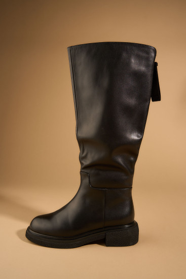 Жіночі чоботи Fabio Monelli 179132 чорні зимові шкіряні