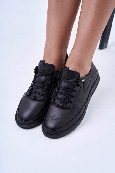Жіночі туфлі Lonza 174170 чорні демісезонні шкіряні