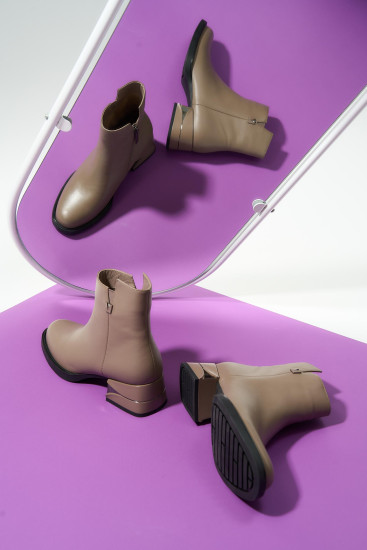 Жіночі черевики Fabio Monelli 180678 бежеві демісезонні шкіряні