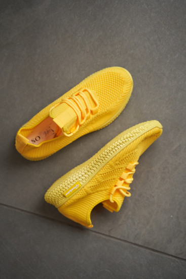 Жіночі кросівки SOPRA 168214 жовті демісезонні текстильні
