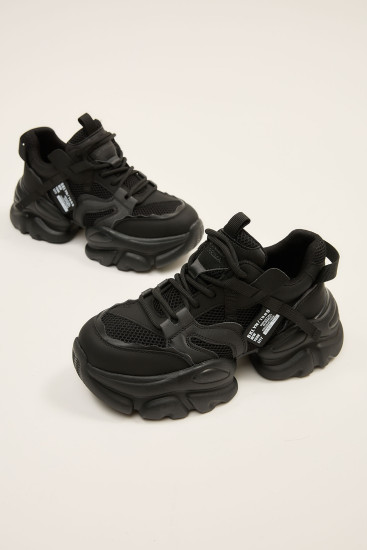 Жіночі кросівки Lonza 183440 чорні демісезонні шкіряні