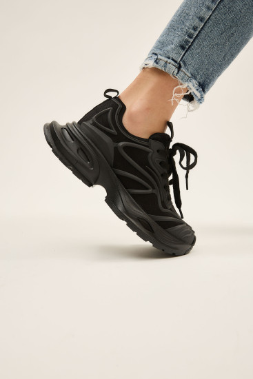 Жіночі кросівки Lonza 183401 чорні демісезонні