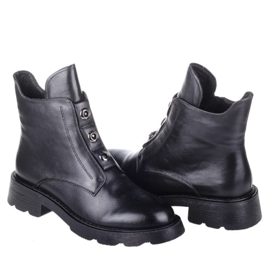 Женские ботинки Anna Lucci 165562 черные демисезонные кожанные