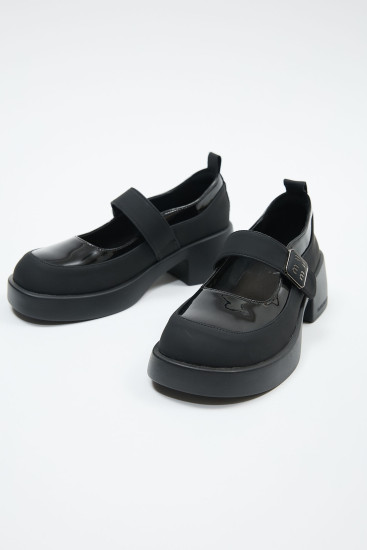 Жіночі туфлі Lonza 192163 чорні демісезонні із екошкіри