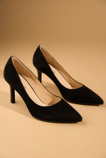 Жіночі туфлі Fabio Monelli 184056 чорні демісезонні замшеві