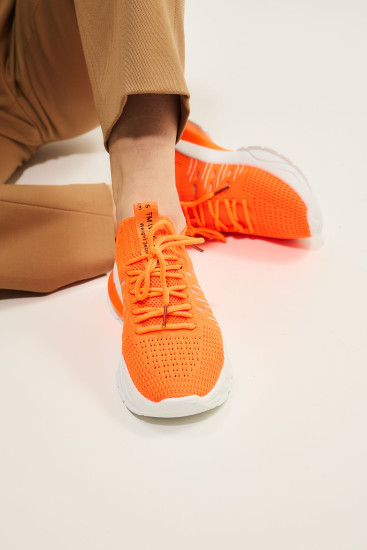 Жіночі кросівки SOPRA 160431 помаранчеві демісезонні текстильні