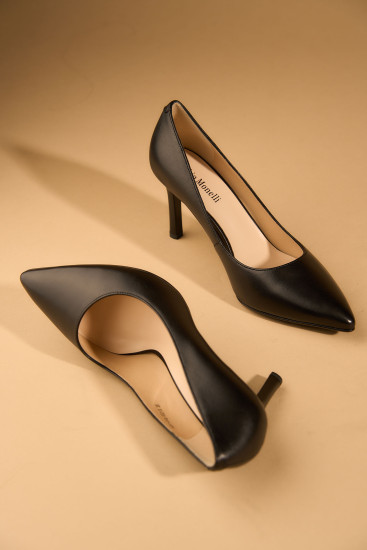 Женские туфли Fabio Monelli 181422 черные демисезонные кожаные