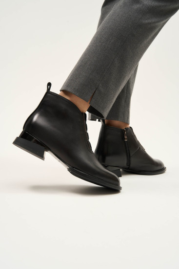 Женские ботинки Anna Lucci 178645 черные демисезонные кожаные