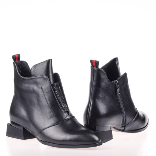 Женские ботинки Anna Lucci 156263 черные демисезонные кожаные