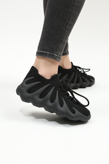 Жіночі кросівки Lonza 168418 чорні демісезонні текстильні