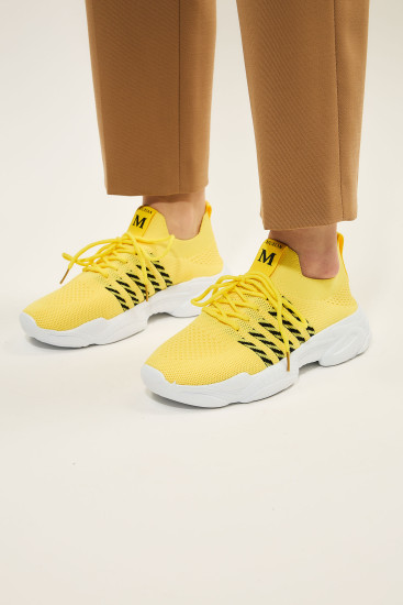 Женские кроссовки SOPRA 159751 желтые демисезонные текстильные