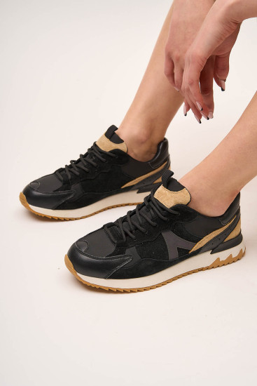 Жіночі кросівки Lonza 158092 чорні демісезонні замшеві