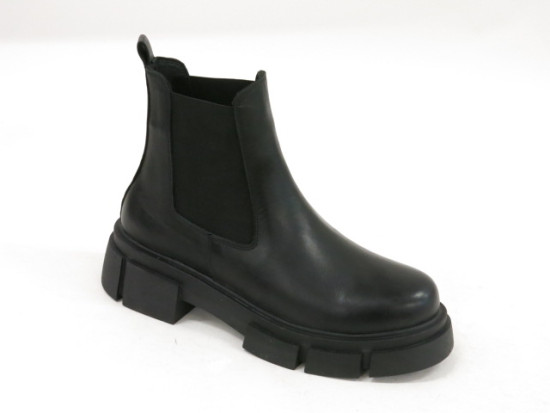 Женские ботинки Anna Lucci 174289 черные демисезонные кожаные